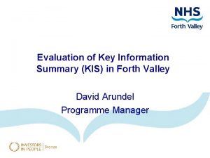 Evaluation of Key Information Summary KIS in Forth