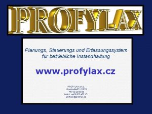 Planungs Steuerungs und Erfassungssystem fr betriebliche Instandhaltung www