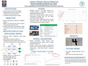 Jetson Ready Neural Network Alex Choi Ayesha Iqbal