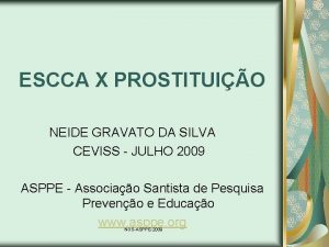 ESCCA X PROSTITUIO NEIDE GRAVATO DA SILVA CEVISS