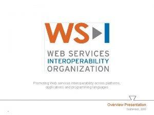 Promoting Web services interoperability across platforms applications and