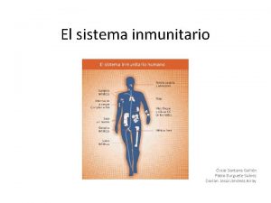 El sistema inmunitario scar Santana Guilln Pablo Burguete