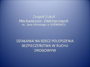 Zesp Szk Mechaniczno Elektrycznych im Jana Kiliskiego w