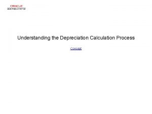 Understanding the Depreciation Calculation Process Concept Understanding the