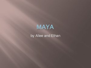 MAYA by Allee and Ethan shelter The best
