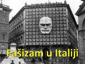 Faizam u Italiji Italija nakon Prvog svjetskog rata