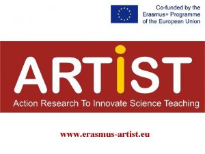 www erasmusartist eu This project has been funded