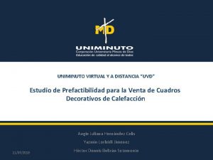 UNIMINUTO VIRTUAL Y A DISTANCIA UVD Estudio de