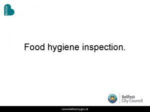 Food hygiene inspection Food hygiene inspection Code of