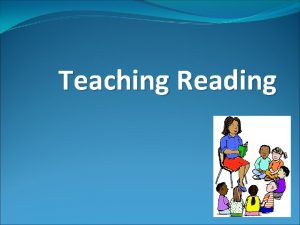 Teaching Reading Teaching Reading Topics for discussion 1