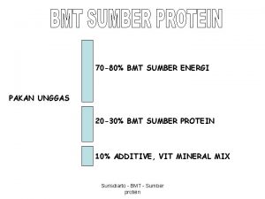 70 80 BMT SUMBER ENERGI PAKAN UNGGAS 20