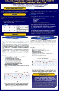 EVOLVING ATTITUDINAL PATTERNS ON ICT OF THE STUDENTS