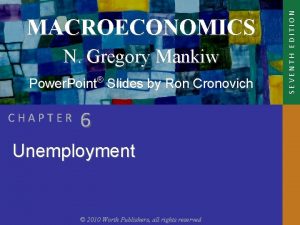 N Gregory Mankiw Power Point Slides by Ron