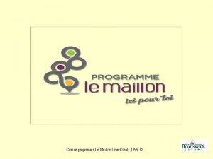 Comit programme Le Maillon GrandSault 1999 Plan de