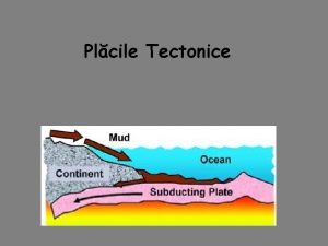 Plcile Tectonice Formarea plcilor tectonice Scoara terestr nu
