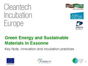 Green Energy and Sustainable Materials in Essonne Key