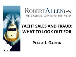 YACHT SALES AND FRAUD WHAT TO LOOK OUT