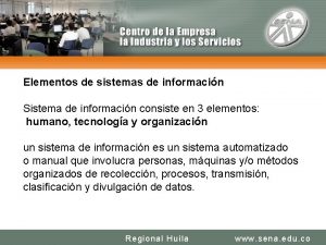 CENTRO DE LA INDUSTRIA LA EMPRESA Y LOS