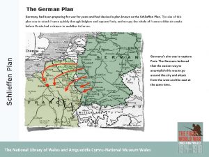 The German Plan Schlieffen Plan Germany had been