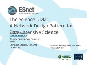 The Science DMZ A Network Design Pattern for