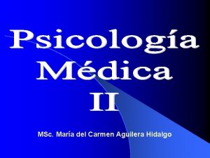 MSc Mara del Carmen Aguilera Hidalgo Subtema Alteraciones