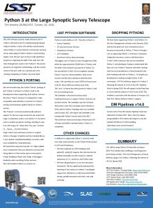 Python 3 at the Large Synoptic Survey Telescope