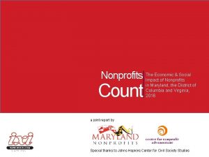 Economic Social Nonprofits The Impact of Nonprofits Count