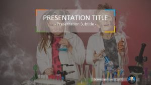 PRESENTATION TITLE Presentation Subtitle By James Sager June