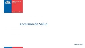 Comisin de Salud Marzo 2019 Deuda Servicios de