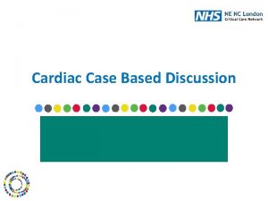 Cardiac Case Based Discussion Case summary 56 year