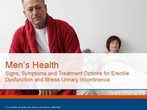 Mens Health Signs Symptoms and Treatment Options for