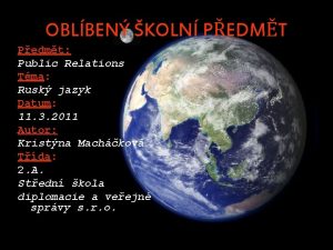 OBLBEN KOLN PEDMT Pedmt Public Relations Tma Rusk