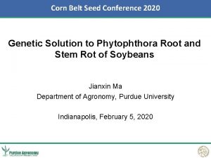 Corn Soybean Belt Seed Breeders Conference Workshop 2020