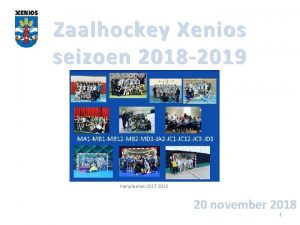 Zaalhockey Xenios seizoen 2018 2019 Kampioenen 2017 2018