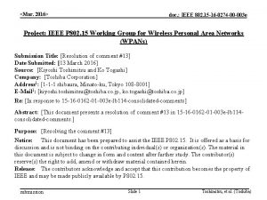 Mar 2016 doc IEEE 802 15 16 0274