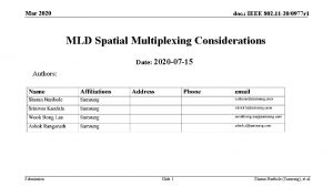 Mar 2020 doc IEEE 802 11 200977 r