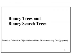 Binary Trees and Binary Search Trees Based on