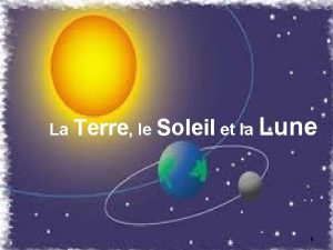 La Terre le Soleil et la Lune 1