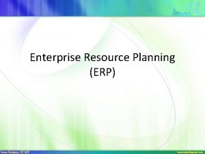 Enterprise Resource Planning ERP Arsitektur Aplikasi e Bisnis