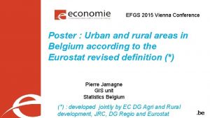 EFGS 2015 Vienna Conference Poster Urban and rural