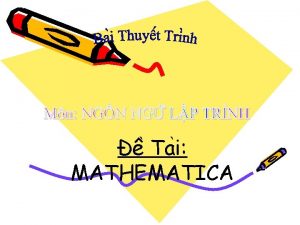 Ta i MATHEMATICA Nho m 11 Tha nh