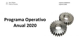 1 Programa Operativo Anual 2020 Seguimiento Evaluacin y