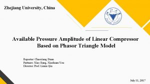 Zhejiang University China Available Pressure Amplitude of Linear