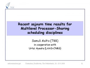 Recent sojourn time results for Multilevel ProcessorSharing scheduling