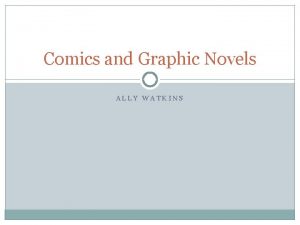 Comics and Graphic Novels ALLY WATKINS Comics Publishers