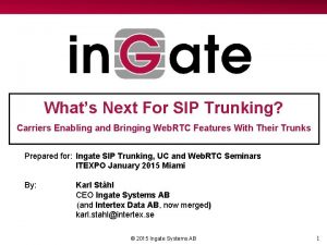 Whats Next For SIP Trunking Carriers Enabling and