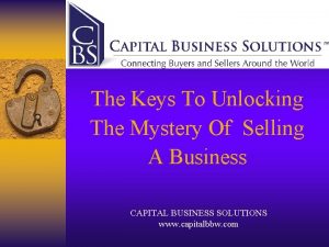 The Keys To Unlocking The Mystery Of Selling