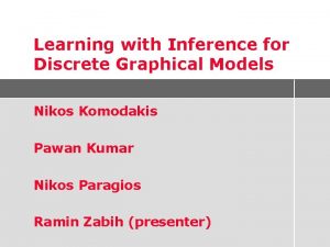 Learning with Inference for Discrete Graphical Models Nikos