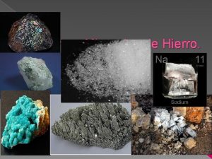 Silicato y Minerales de Hierro Plomo El plomo