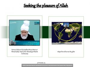 Seeking the pleasure of Allah Sermon Delivered by